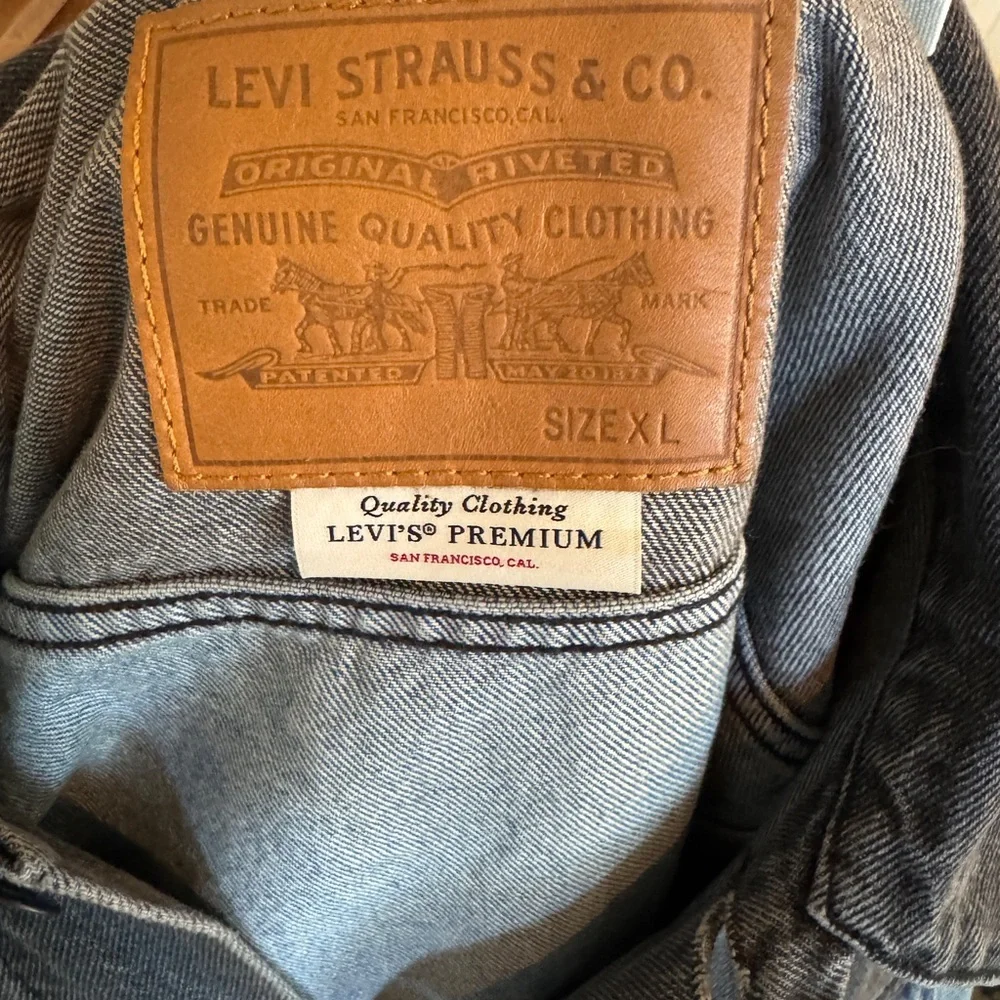 Vintage western two tone Levi's Premium Denim trucker Jacket - Picture 4 of 9